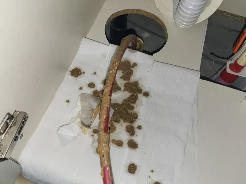 함안 싱크대막힘 작업사례 2